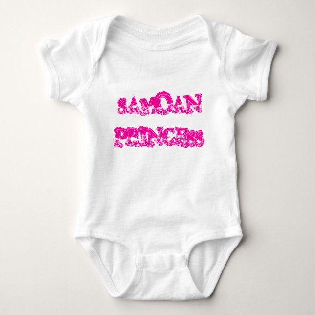 SAMOAN PRINCESS BABY BODYSUIT (Front)