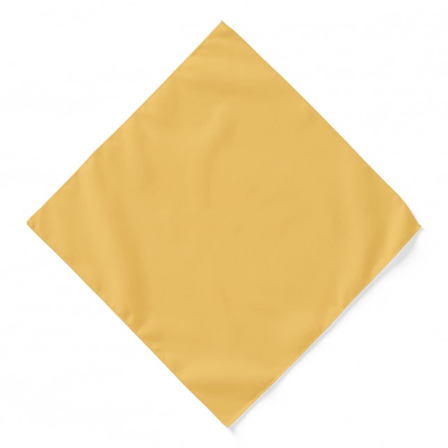 Samoan Sun Golden Yellow Solid Color Print, Sunny Bandana (Front)