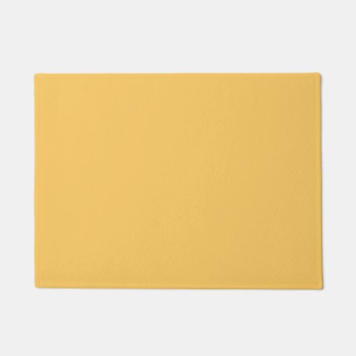 Samoan Sun Golden Yellow Solid Color Print Sunny Doormat