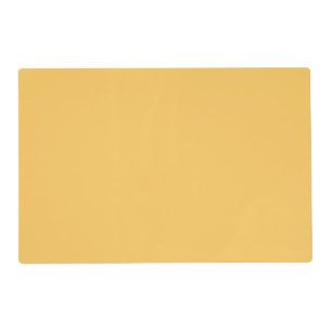 Samoan Sun Golden Yellow Solid Color Print, Sunny Placemat