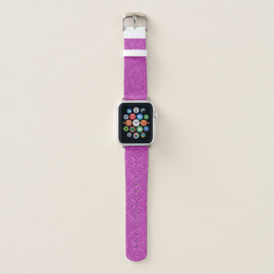 Samoan Tapa Hawaiian Radiant Orchid Apple Watch Band
