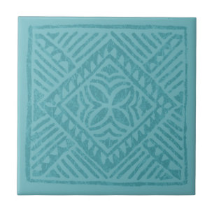 Samoan Tapa Polynesian Diamond Tile Trivets