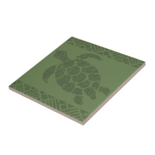 Samoan Tapa Polynesian Turtle Tile Trivets