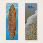 Samoan Tapa Surfboard Bookmark (Front & Back)