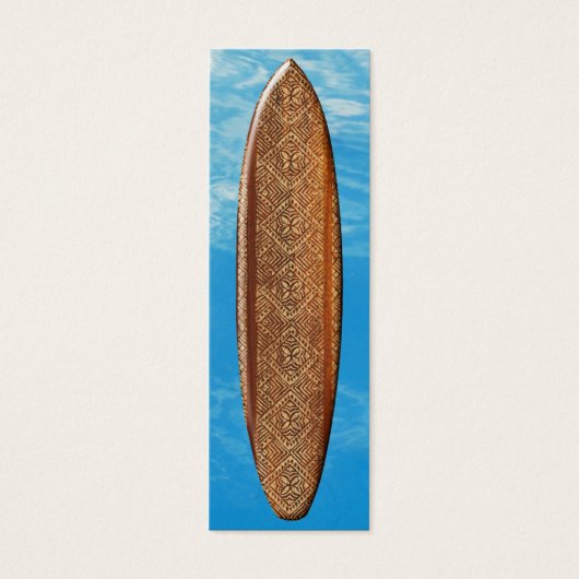 Samoan Tapa Surfboard Bookmark (Front)