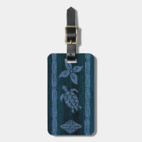 Samoan Tapa Surfboard Luggage Tags