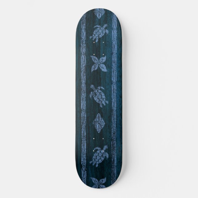 Samoan Tapa Vintage Surf Skateboard (Front)