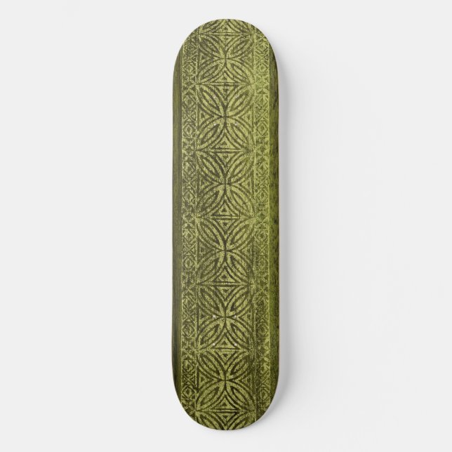 Samoan Tapa Vintage Surf Skateboard (Front)
