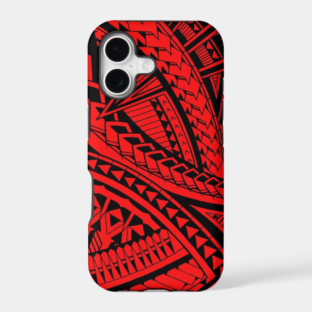 Samoan tattoo pattern iphone case (Back)