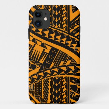 Samoan Tribal Tattoo Pattern With Spearheads Art Iphone 11 Case by MarkStorm at Zazzle