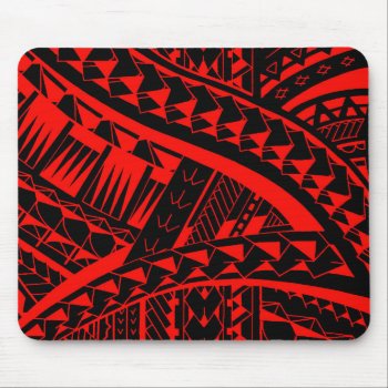 Samoan Tribal Tattoo Pattern With Spearheads Art Mouse Pad by MarkStorm at Zazzle