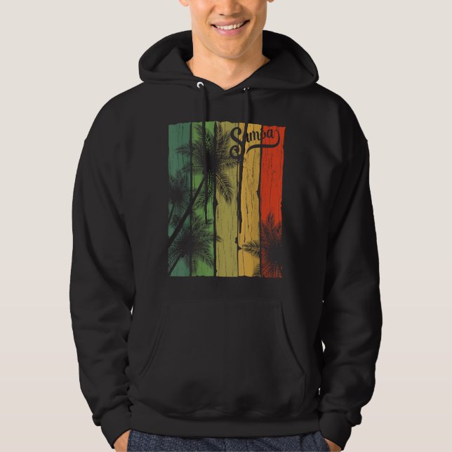 Samoan Vintage Samoa Islander Hoodie (Front)