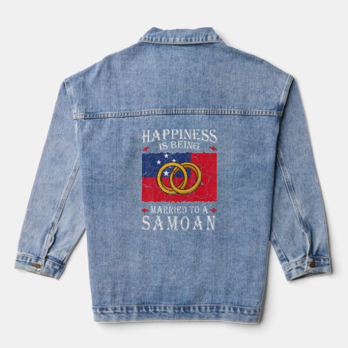 Samoan Wedding Independent State of Samoa Heritage Denim Jacket