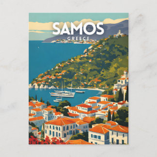 Samos Greece Postcard