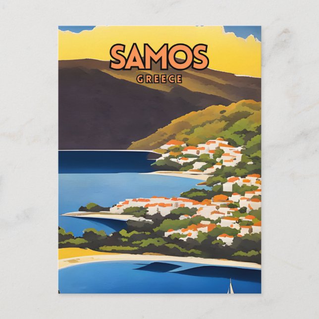 Samos Travel Postcard (Front)