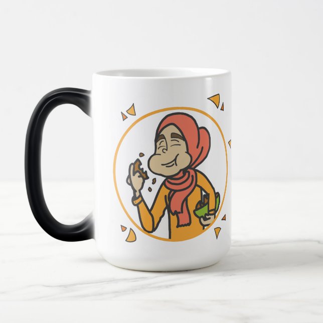 Samosa Girl Loves Chai 2.0 - Magic Mug (Left)