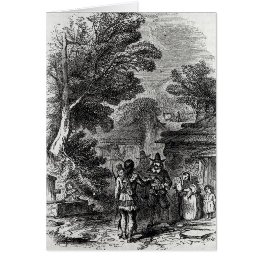 Samoset, the Indian Visitor Cards (Front)
