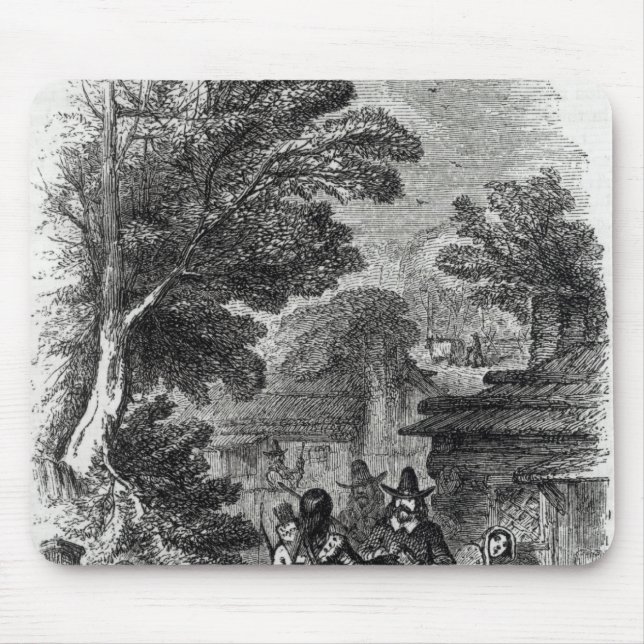 Samoset, the Indian Visitor Mouse Pad (Front)