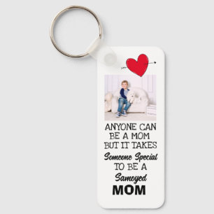 Samoyed...Best Mom Custom double-sided Keychain