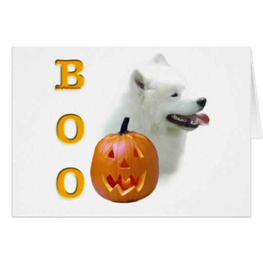 Samoyed Boo Cards (Front Horizontal)