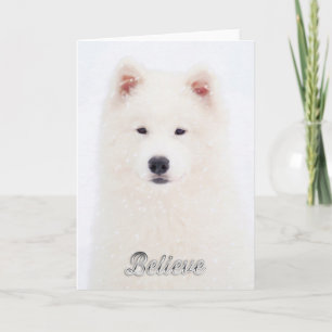 Samoyed Christmas Card