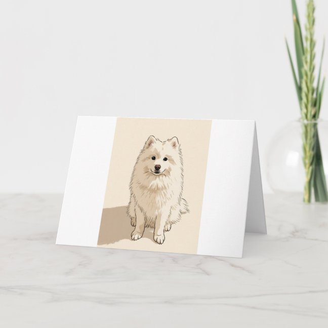 Samoyed Christmas Morning Greeting Card