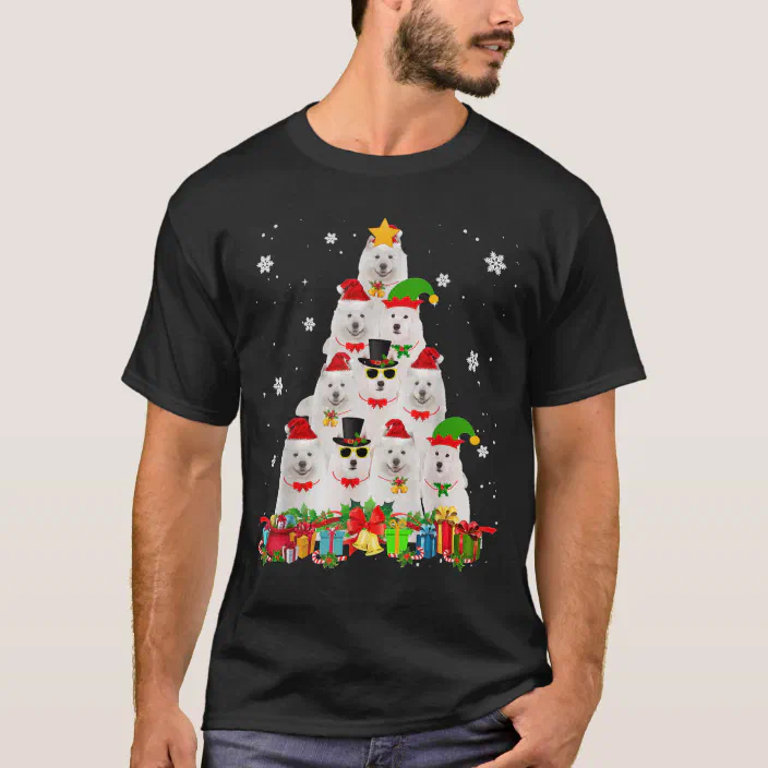 Christmas Gift Christmas Lights Cocker Spaniel Dog T-Shirt Christmas Dog T-shirt Funny Dog Shirt Christmas Shirts