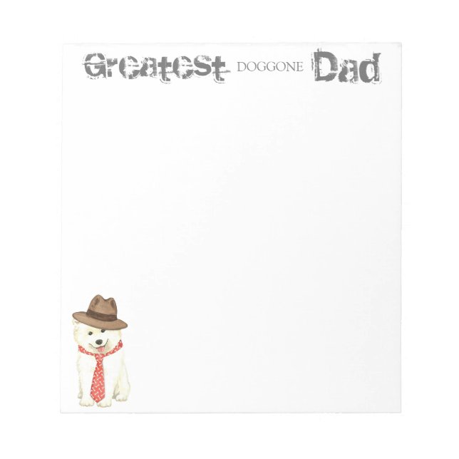 Samoyed Dad Notepad (Front)
