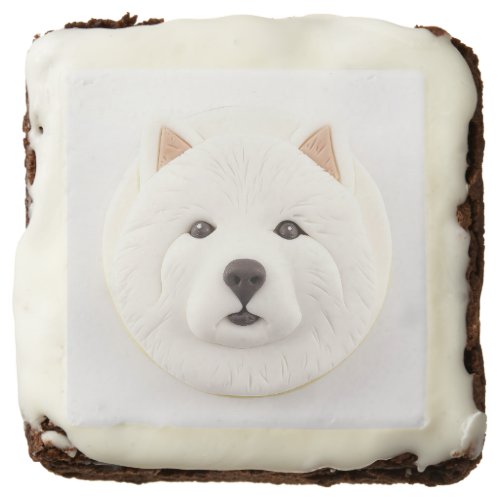 Samoyed Dog 3D Inspired Brownie