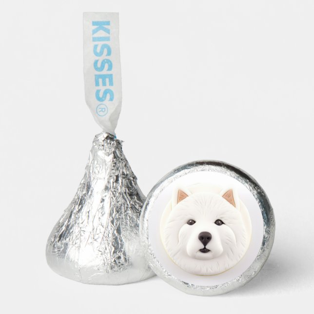 Samoyed Dog 3D Inspired Hershey®'s Kisses® (Front)