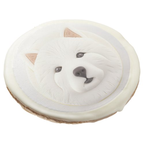 Samoyed Dog 3D Inspired Sugar Cookie