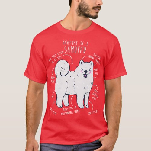 Samoyed Dog Anatomy 1 T_Shirt