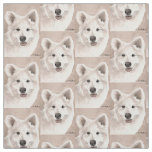 Samoyed Dog Art Fabric