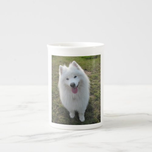 Samoyed dog beautiful photo bone china mug