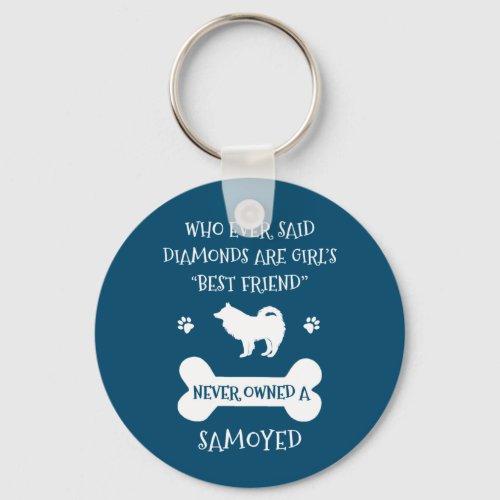 Samoyed Dog Best Friend Keychain