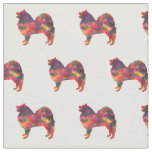 Samoyed Dog Breed Geo Silhouette Multi Fabric