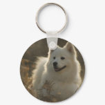 Samoyed Dog Breed Keychain
