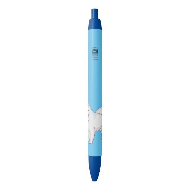 Samoyed dog cartoon illustration  pen (Front Vertical)