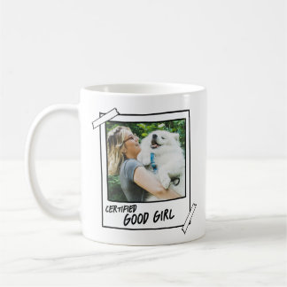 Samoyed Dog "Certified Good Boy" Photo Coffee Mug