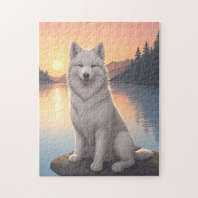 Samoyed Dog   Jigsaw Puzzle (Vertical)