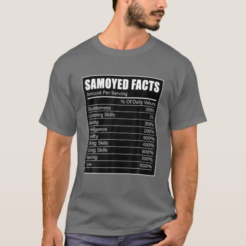 Samoyed Dog Lover Samoyed Facts Samoyed T_Shirt