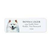 Samoyed Dog Personalized Address Label (Front)