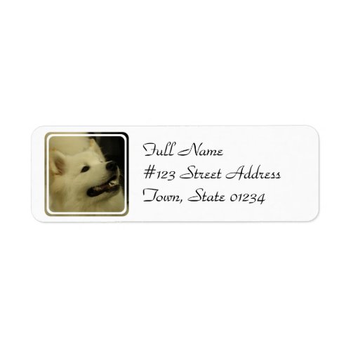 Samoyed Dog Return Address Label
