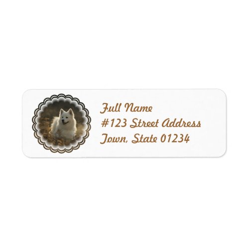 Samoyed Dog Return Address Label