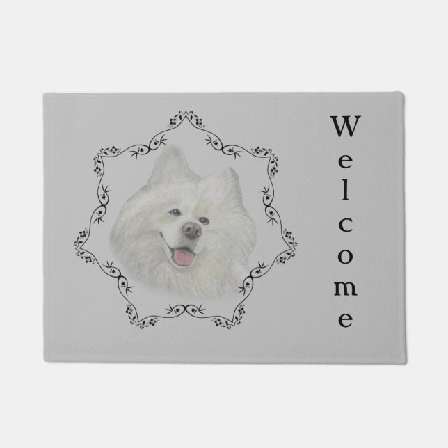 Samoyed  doormat (Front)