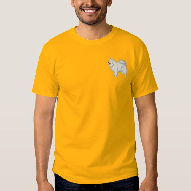 Samoyed Embroidered T-Shirt (Front)
