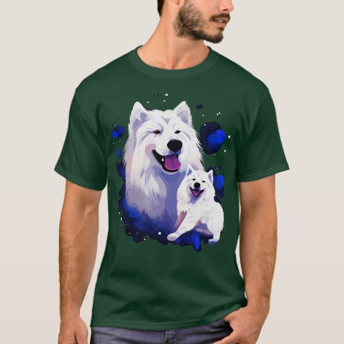 Samoyed Fathers Day T_Shirt