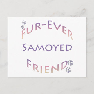 Samoyed Furever Friend Postcard