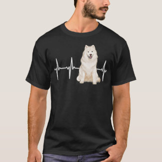 Samoyed Heartbeat Dog Lover T-Shirt