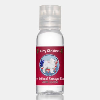 Samoyed Holiday Hand Sanitizer Travel Size